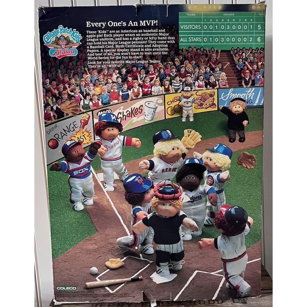 NIB Vintage 1986 Cabbage Patch Kids All Stars Boston Red Sox Doll Henri Monte - Picture 7 of 11